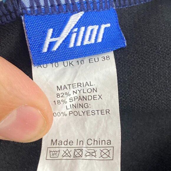 Hilor Lace Up One Piece High Waisted Swimsuit Floral Pattern Size 6 - Picture 3 of 5